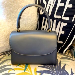 Vintage Silver Gray Box Purse